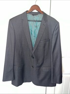 GIORGIO Wool & Cashmere Charcoal Two-Button Sport Jacket